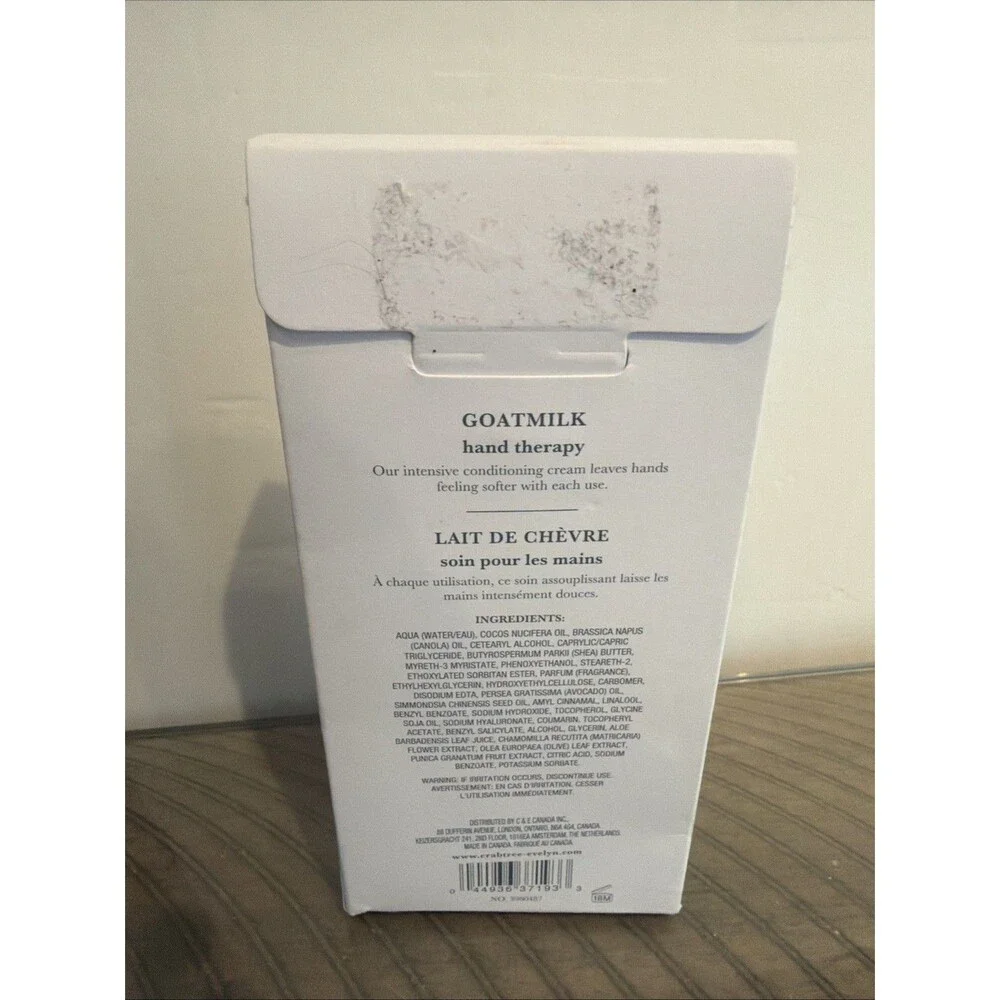 Crabtree & Evelyn Goatmilk Hand Therapy 3.5 oz NIB